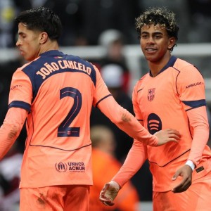 游戏直播-欧冠-亚马尔点射读秒绝平 巴萨1-1纽卡斯尔